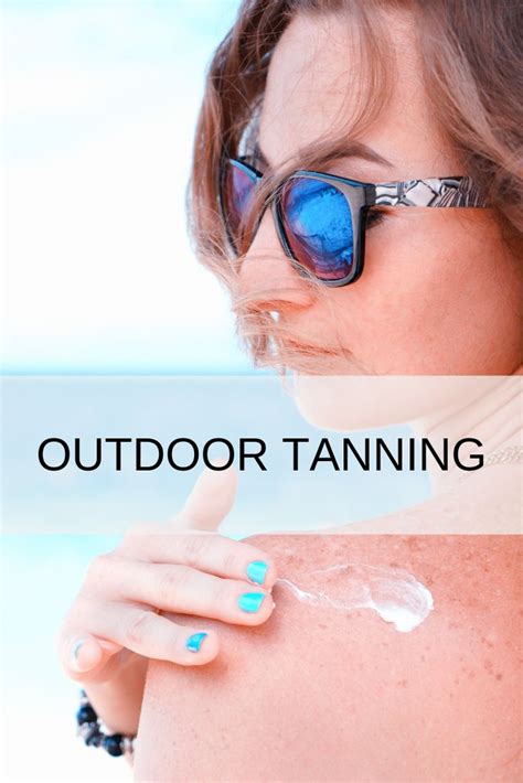 how to safely tan outside.